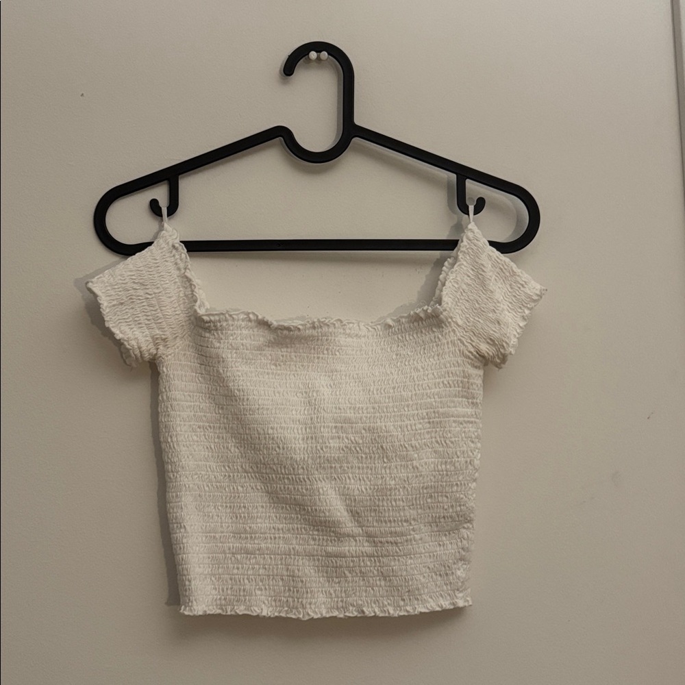 Off the shoulder crop top